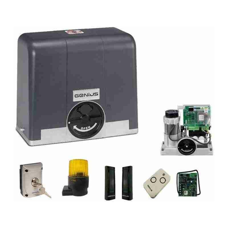 104001 Kit Genius Faac Milord Blizzard Automatisme Portail Coulissant 104001 230v