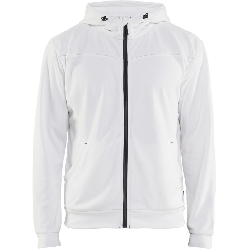 Blaklader Arbeitskapuzen-sweatshirt Mit Reißverschluss 3363 - Weiß/dunkelgrau L