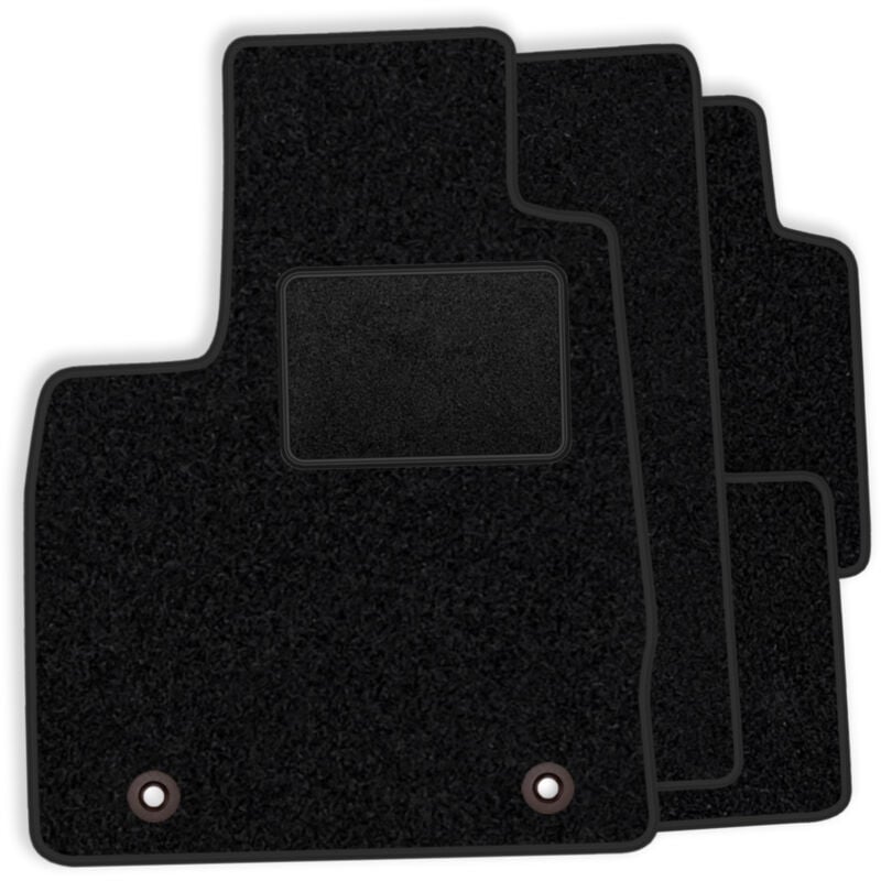 Image of [BLM]ME017 nero - Set di tappetini in velluto adatti per Mercedes Classe E W211 2002-2009 - finiture nere