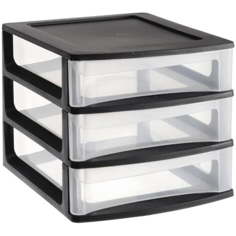 BLOC 3 TIROIRS DE RANGEMENT 180X215X161M - EDA - 17732