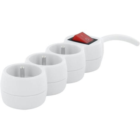 Bloc 3x16A - CHACON - 3G1,5 mm2 - 1,5 m - Blanc