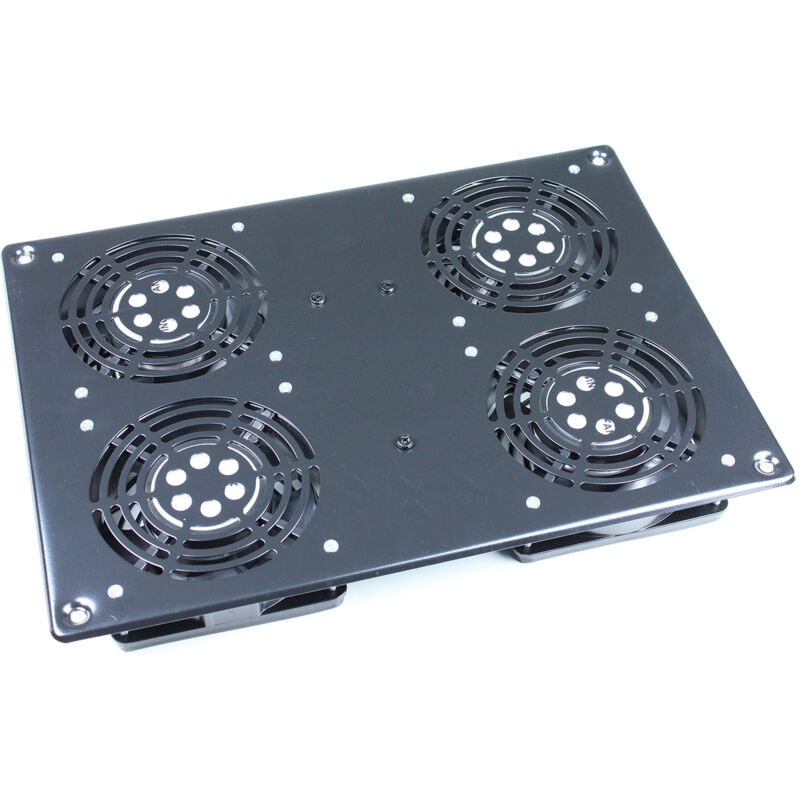 Kimex - Bloc 4 ventilateurs de toit pour rack et baie de brassage 19''