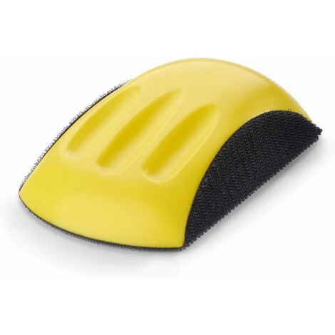 Bloc à poncer avec fermeture 150 mm (jaune)