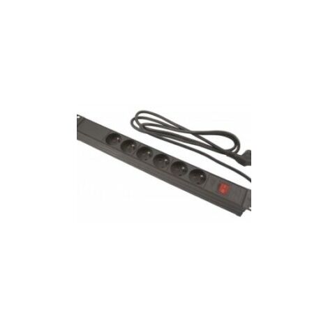 Mini-bloc Design 3x16A avec câble textile Rouge - 1,5m