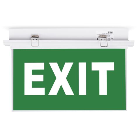 Bloc autonome d'éclairage de sécurité avec pictogramme "EXIT" -