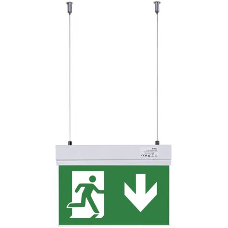 Bloc autonome d'éclairage de sécurité avec pictogramme "SORTIE
