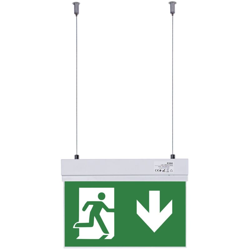 Bloc autonome d'éclairage de sécurité avec pictogramme 'sortie