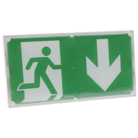 Bloc autonome d'éclairage de sécurité IP42 – Évacuation avec diffuseur plat – Pose murale ou encastrée – 111013V