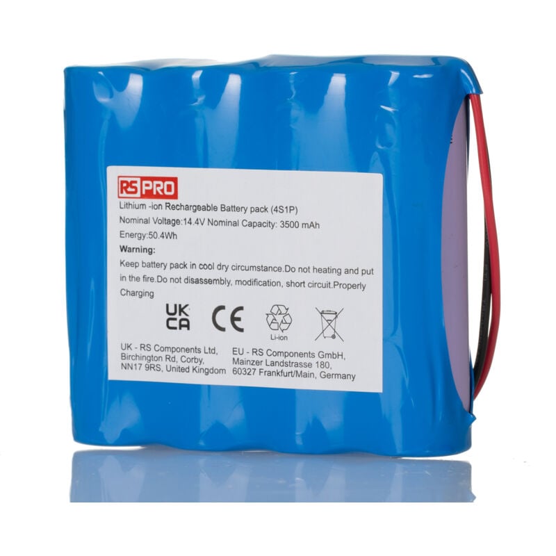 Rs Pro - Bloc batterie rechargeable 14.4V Lithium-Ion 3.5Ah 18650 x 4 ( Prix pour 1 )