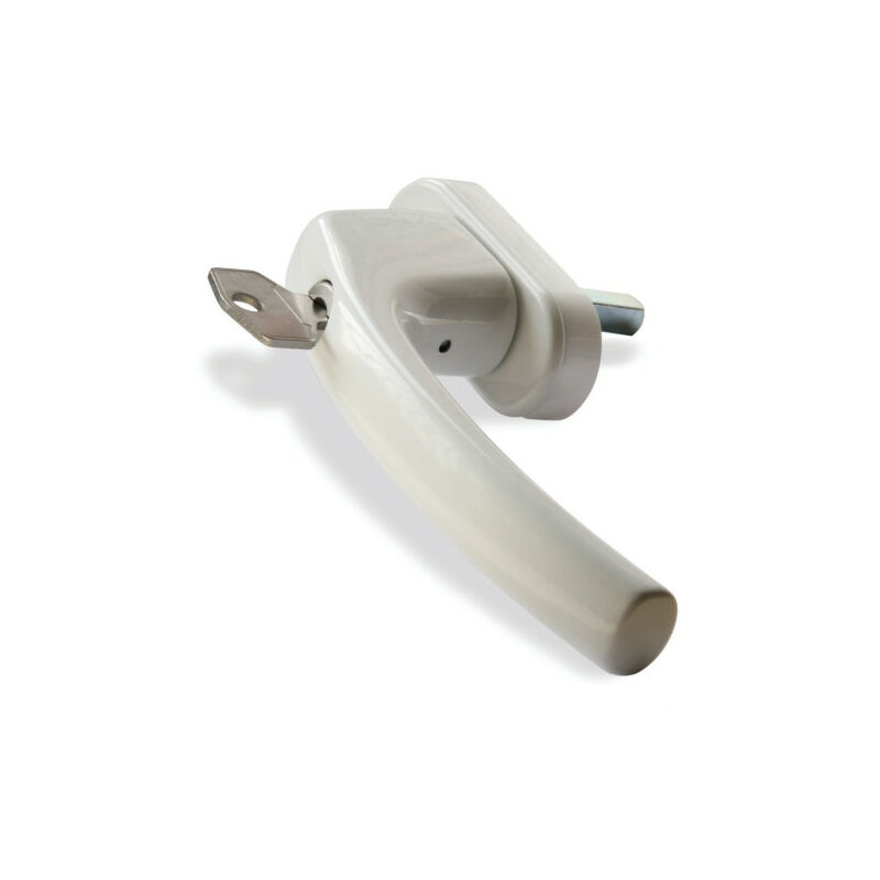 Bloc béquille à clé Blanc Blanc