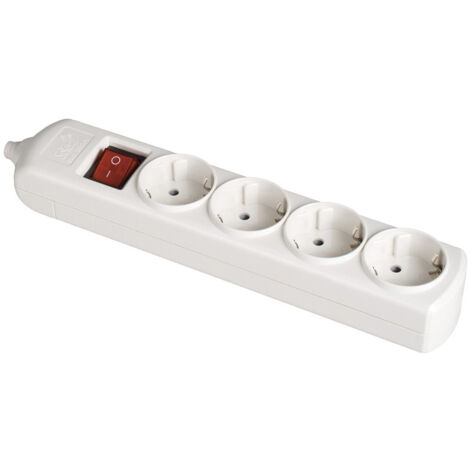 Bloc bipolaire 4 prises avec interrupteur 41215