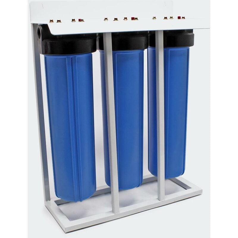 Bloc charbon actif et filtre charbon actif granulé 3 etapes système filtre 32.89mm (1 pouce)