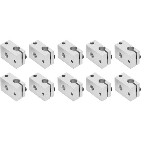 Bloc chauffant 10 pièces en aluminium avec sonde PT100 pour buse V6 d'imprimante 3D, pièces de rechange chauffantes