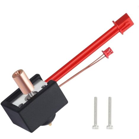 Bloc chauffant de remplacement pour extrudeuse Ender 3 S1 Sprite, mise à niveau de la rupture thermique en titane, buse en cuivre plaqué haute température 300 ℃ pour imprimantes 3D Ender 3 S1 Plus