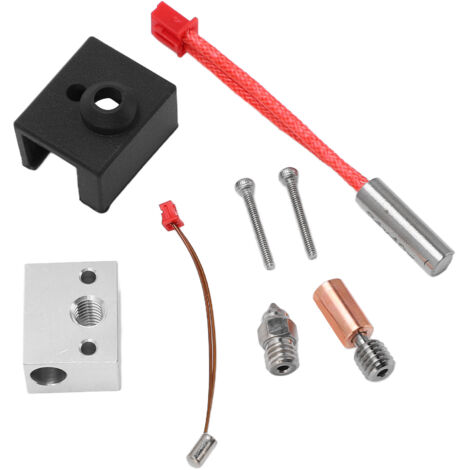 Bloc chauffant en aluminium 24V 40W pour imprimante 3D Ender3 S1, avec buse bimétallique haute température