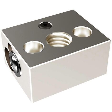 Bloc chauffant en aluminium/cuivre spécialement conçu pour l'extrudeuse d'imprimante 3D Ender3S1 V6