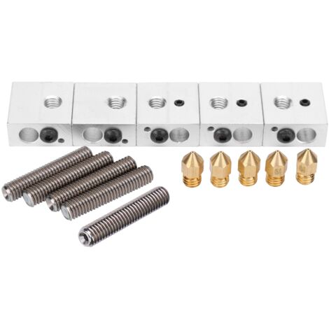 Bloc chauffant en aluminium pour hotend Makerbot, MK7, MK8 - Accessoires pour buse d'imprimante 3D