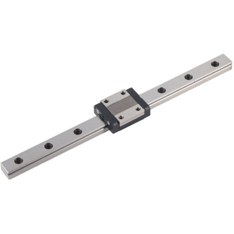 Bloc coulissant à rail linéaire en acier MGN12, 200mm pour machines CNC, guidage précis.