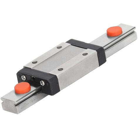 Bloc coulissant linéaire autocentrant 100mm pour guidage à rail de précision en acier