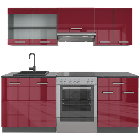 Bloc De Cuisine Encastrable Vicco R-Line 200 Cm