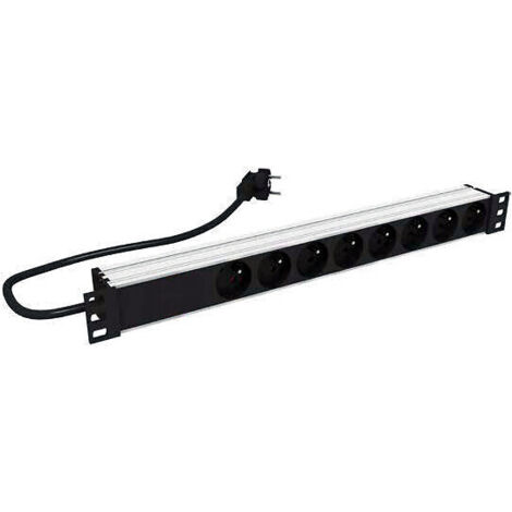 Bloc d’alimentation 19 pouces 8 prises avec cordon - ID CABLES