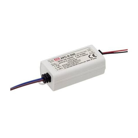 BLOC DALIMENTATION À DÉCOUPAGE LED DRIVER DE LED À COURANT CONSTANT MEAN WELL APC-8-500 8 W (MAX) NON DIMMABLE, PROTECTION CONTR