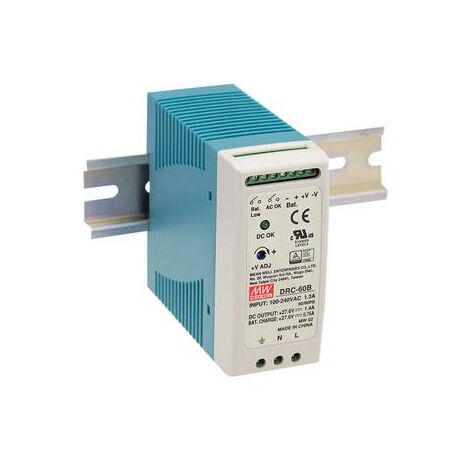 BLOC DALIMENTATION À DÉCOUPAGE POUR RAIL DIN MEAN WELL DRC-60A
