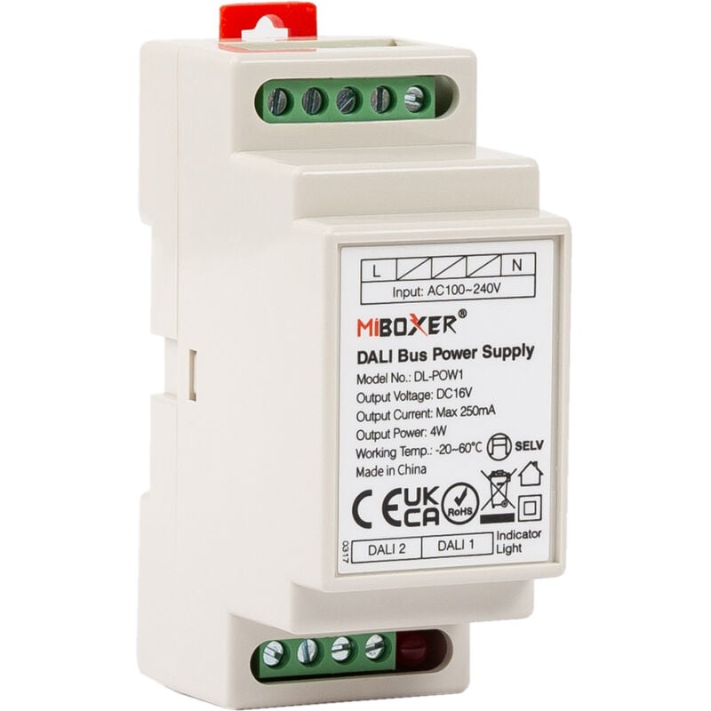Ledkia - Bloc d'Alimentation bus dali 16V dc 250mA MiBoxer DL-POW1 4 w