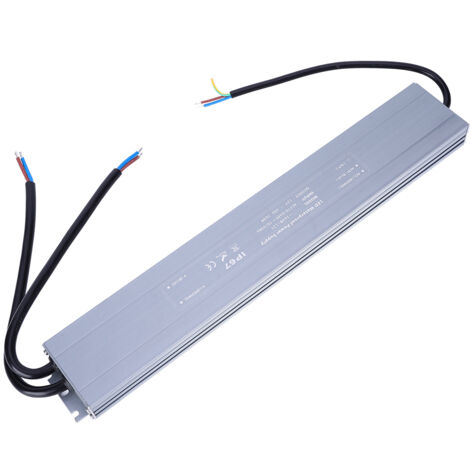 Bloc d'alimentation étanche 360W 12V DC, compact pour éclairage LED et systèmes basse tension (170-240VAC)