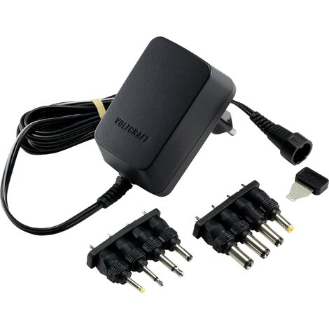 Bloc d'alimentation réglable VOLTCRAFT VC-11258680 3 V/DC, 4.5 V/DC, 5 V/DC, 6 V/DC, 7.5 V/DC, 9 V/D