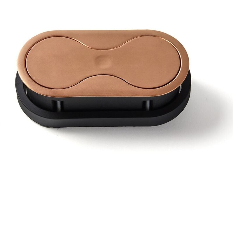 Bloc de 2 prises Eight Affleurant à Encastrer Couleur Cuivre 033CU Msa France