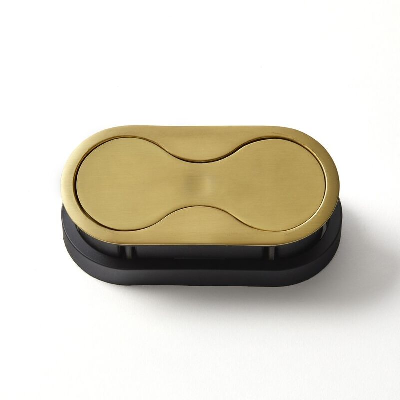 Bloc de 2 prises Eight Affleurant à Encastrer Couleur OR 033OR Msa France