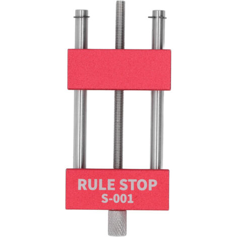 Bloc de butée en aluminium haute précision pour règles de menuisier