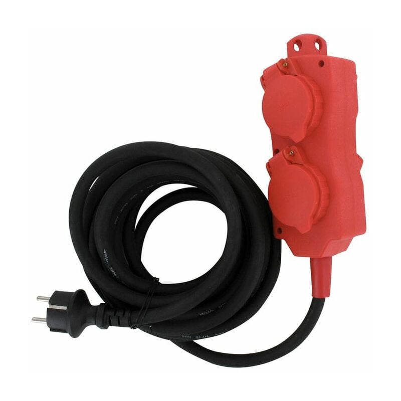 Rallonge électrique - Professionnel Dhome H07 rn-f - 3G2,5 mm² - 4 prises 2P+T - IP44