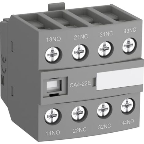 Bloc de contact auxiliaire 4 contacts 2 NC + 2 NO DIN ( Prix pour 1 )
