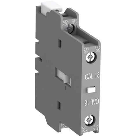 Bloc de contact auxiliaire ABB CAL18 CAL18 2 contacts 1 N/F + 1 N/O à vis ( Prix pour 1 )