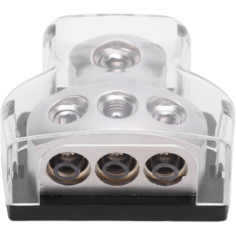 Bloc de distribution audio voiture - Porte-fusible alliage zinc, 1 entrée 3 sorties