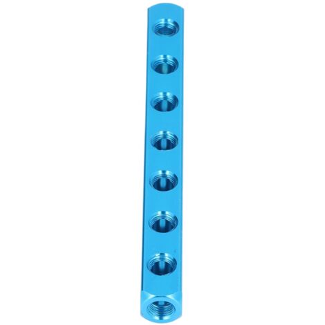 Bloc de distribution d'air en aluminium pour équipements d'automation - Bloc collecteur pneumatique AL-7