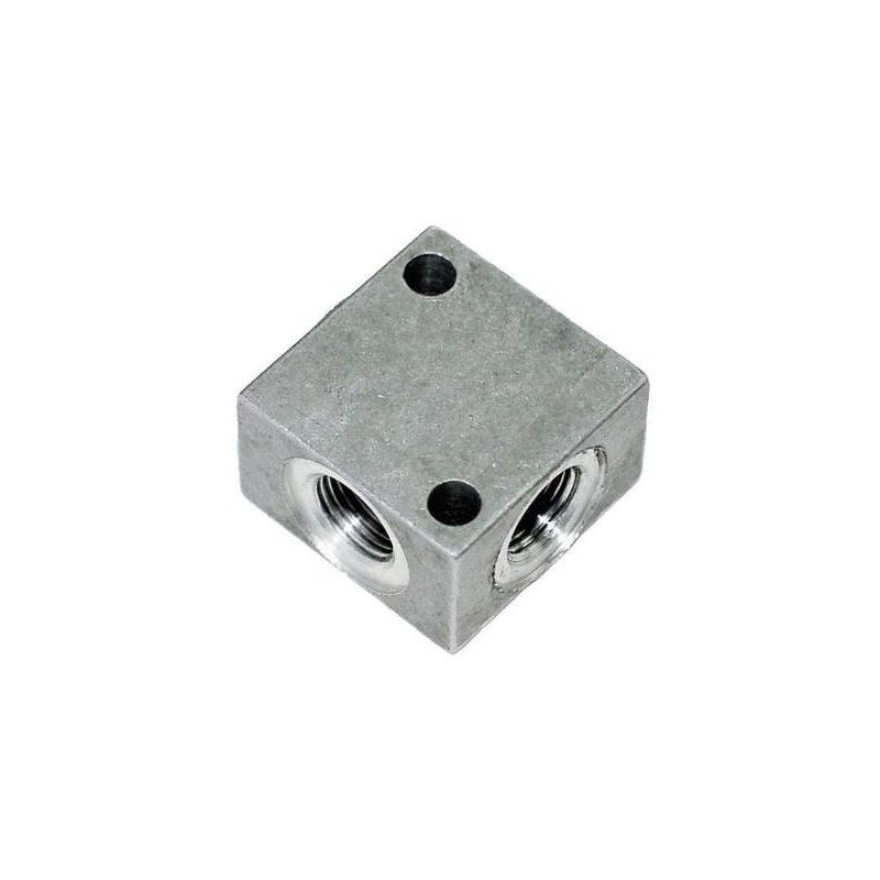 ICH - embase de répartition carrée connexion 4 x G1/2 aluminium 60405