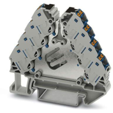 Bloc de distribution Phoenix Contact 16 voies, raccordement Enfichable, section de fils 26 14 AWG (solide, ( Prix pour Sachet de 5 )