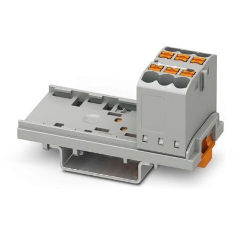 Bloc de distribution Phoenix Contact 6 voies, raccordement Enfichable, section de fils 26 12 AWG, 24A, 500 V ( Prix pour Boîte de 10 )