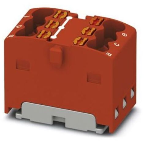 Bloc de distribution Phoenix Contact 6 voies, section de fils 2,5 mm², 17.5A, 450 V ( Prix pour Paquet de 20 )