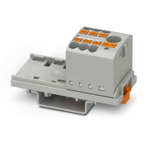Bloc de distribution Phoenix Contact 7 voies, raccordement Enfichable, section de fils 26 12 AWG, 24 A, 41 A, ( Prix pour Boîte de 10 )