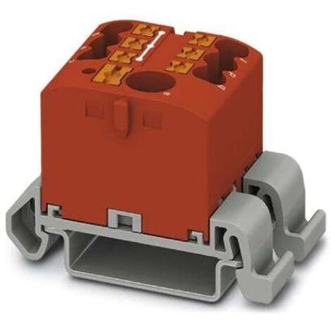 Bloc de distribution Phoenix Contact 7 voies, section de fils 12 AWG, 24A, 690 V ( Prix pour Paquet de 10 )