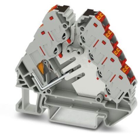 Bloc de distribution Phoenix Contact PTRVB, 13 pôles , Enfichable, 0.14 2.5mm², 1.75 A @ 1.5 mm², 32 A @ 4 mm² ( Prix pour Boîte de 10 )