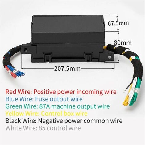 Bloc de fusibles 12 V pour boîtier de relais automobile, boîtier de fusibles et de relais précâblé.