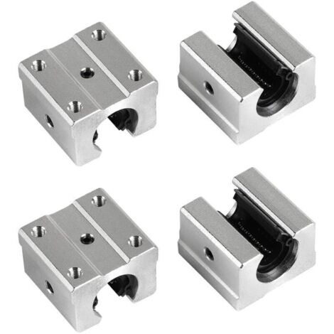 Bloc de guidage linéaire en aluminium SBR12UU – 4 pièces, pour machines CNC et équipements électroniques