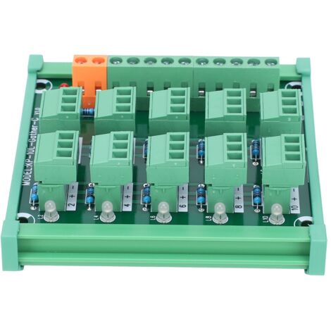 Bloc de jonction 3 fils, 10 canaux, sortie NPN/PNP, carte d'acquisition KP10LGtherC