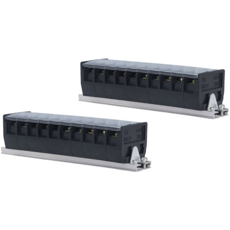 Bloc de jonction 30A 660V, 10 pôles, double rangée pour éclairage tunnel et installations électriques