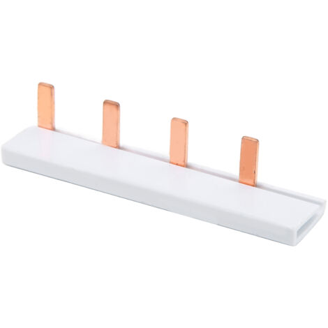 Bloc de jonction 4 voies en cuivre avec barre de distribution et protection PVC pour installations électriques - Bâtiments publics, Résidentiel, Tertiaire